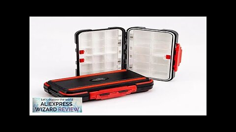 Fishing Waterproof Fishing Tackle Box Double Sided Opening and Closing Bait Tool Review