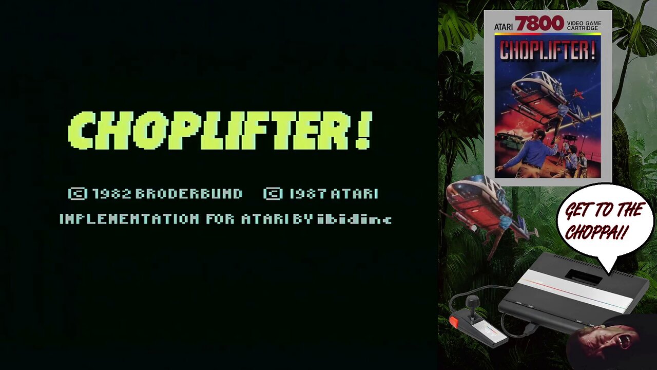 Choplifter! (Atari 7800) - gameplay run