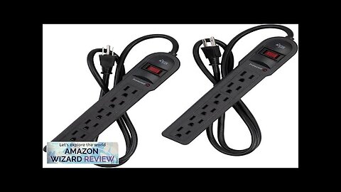 KMC 6-Outlet Surge Protector Power Strip 2-Pack 900 Joules 4-Foot Extension Cord Review