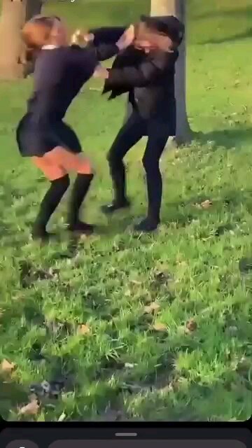 Fighting in Green Grass