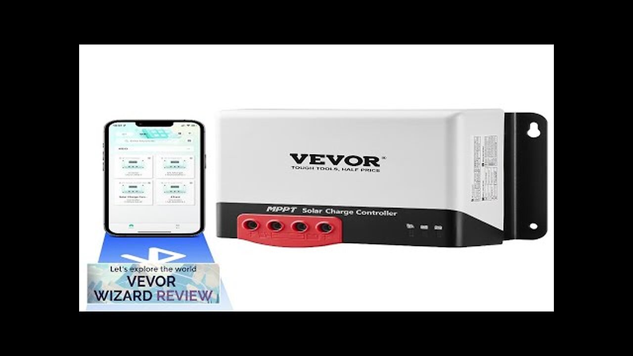 VEVOR 40A MPPT Solar Charge Controller 12V / 24V Auto DC Input Review