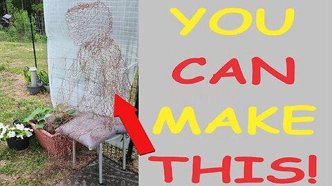 Chicken Wire Sculpture - It's a DIY GUY - Easy to do Craft with only chicken wire and paint!