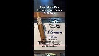 J London Gold Series 6x54 Toro #Shorts #Short #CigarOfTheDay #CigarReview #BoxOpening #ASMRPlastic