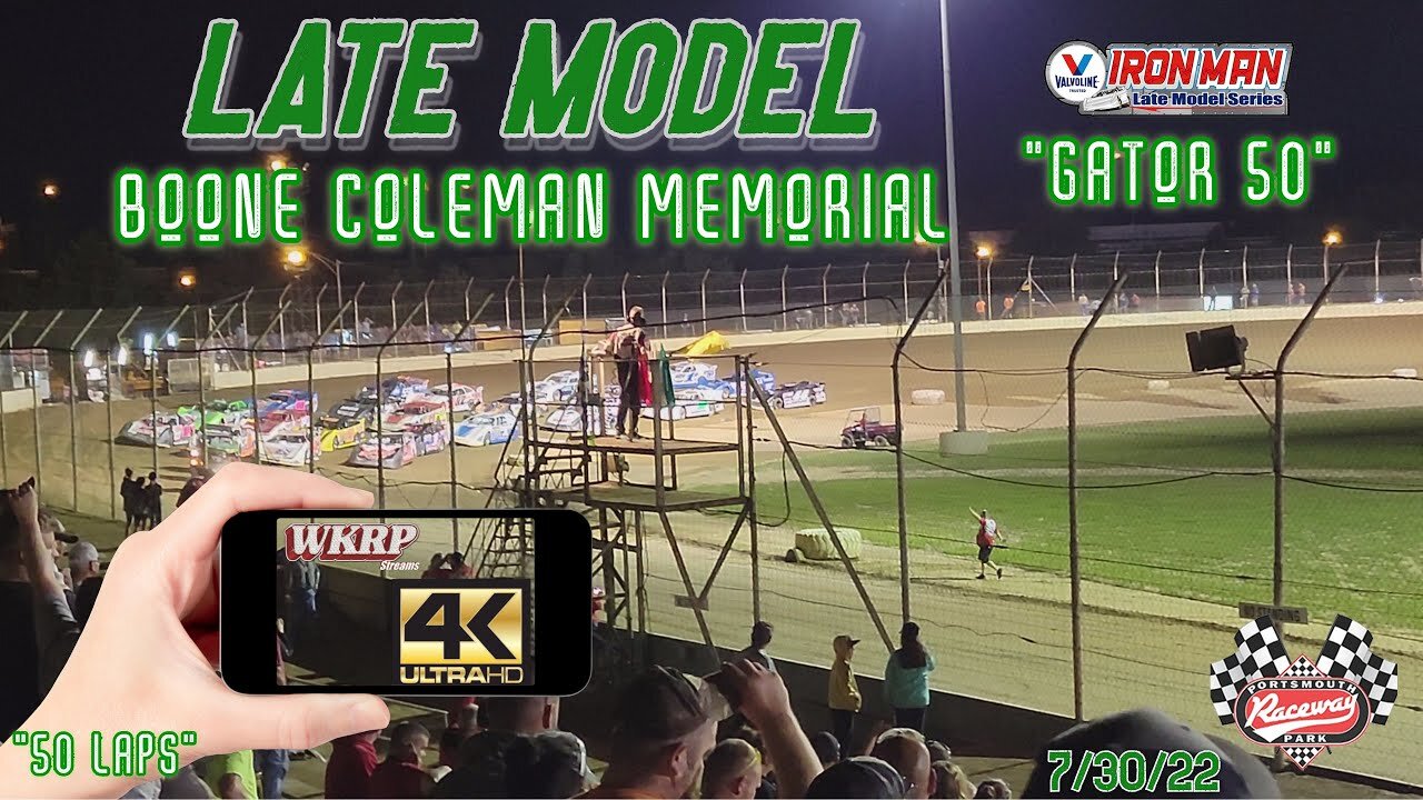 The 2022 BOONE COLEMAN MEMORIAL 🐊 "GATOR 50" Valvoline Iron Man Late Model Series 🏆 $5,000 to Win