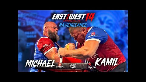 Michael todd vs kamil jablonski || East vs west 14 Arm wrestling|| 😱