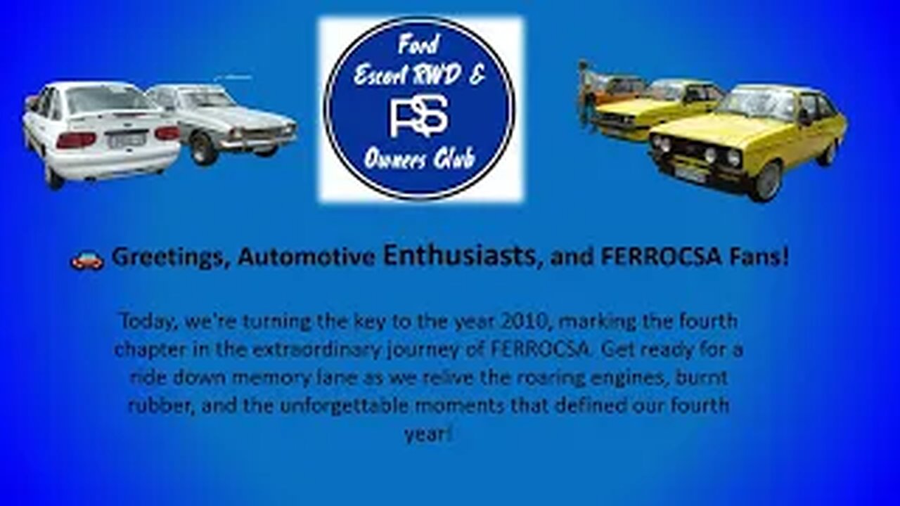 🚗✨ FERROCSA's 4th Year 2010: Record-Breaking Parades, Ford Drive-Ins, and Track Days #classiccars