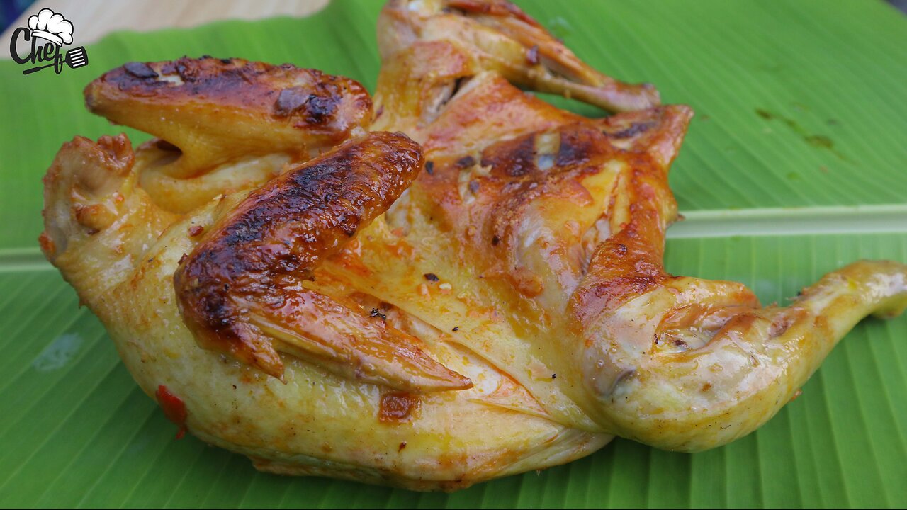 Crispy Grilled Chicken - Traditional Outdoor Cooking | ASMR Recipe