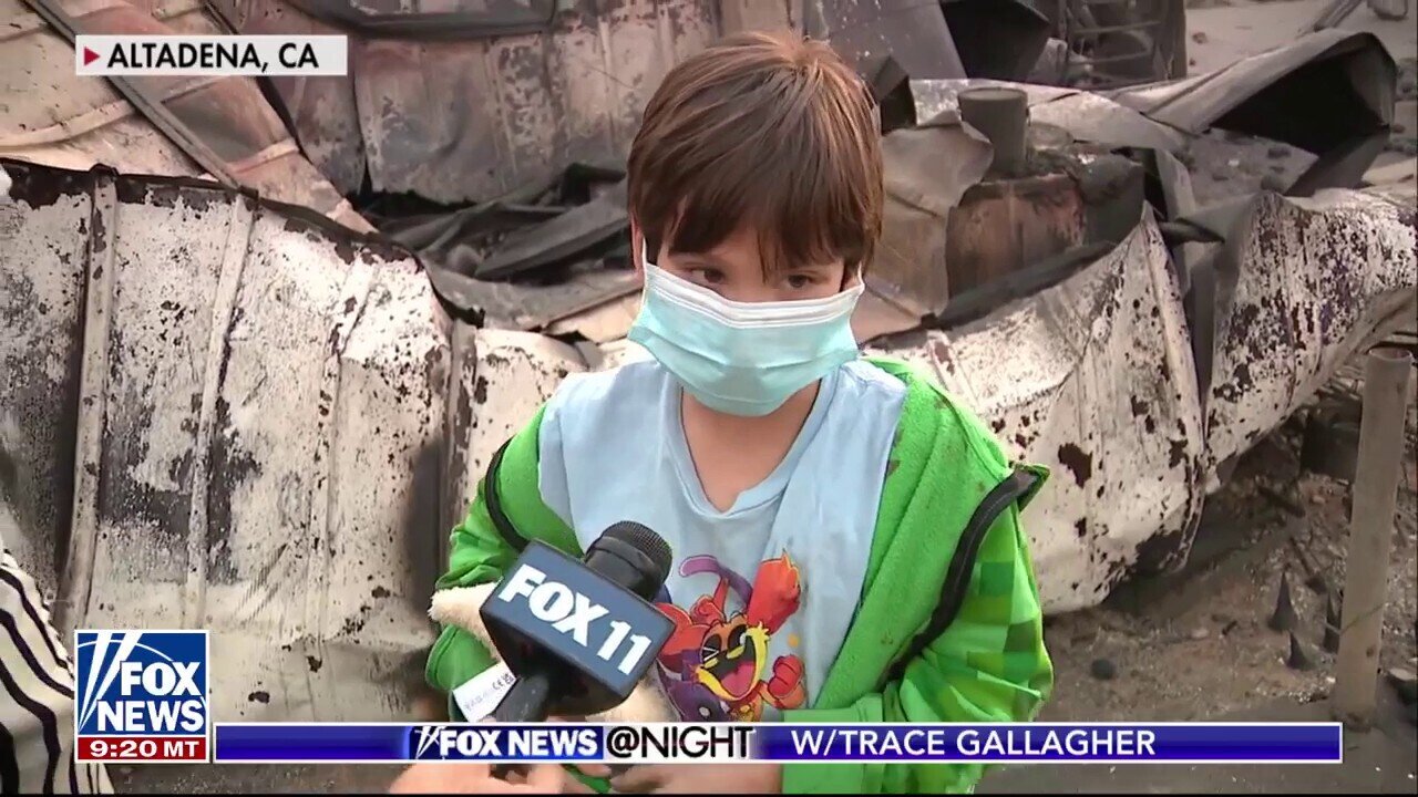 Child Reacts To Losing His Home In California Wildfires: 'A Lot Of Stuff That I Love Is Gone'