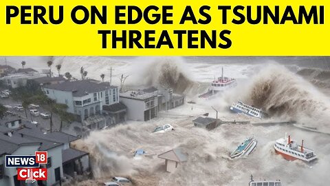 TSUNAMI WAVES HIT PACIFIC COAST MOTHER EARTH GAIA RAGING WEATHER