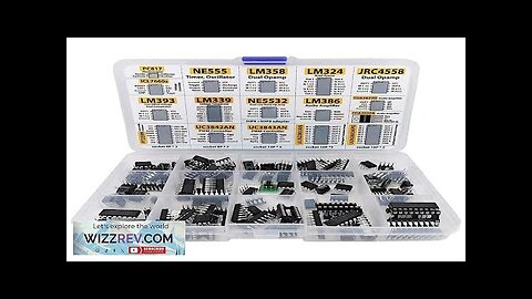 150 Pcs IC Chip Assortment Kit Opamps Oscillator PWM NE555 LM358 LM324 Review