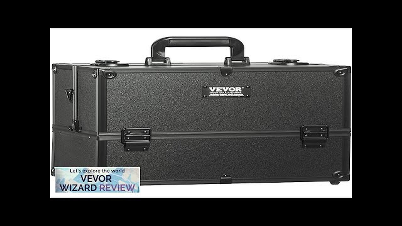 VEVOR Makeup Train Case 14.6 inch Large Portable Cosmetic Case 6 Tier Review