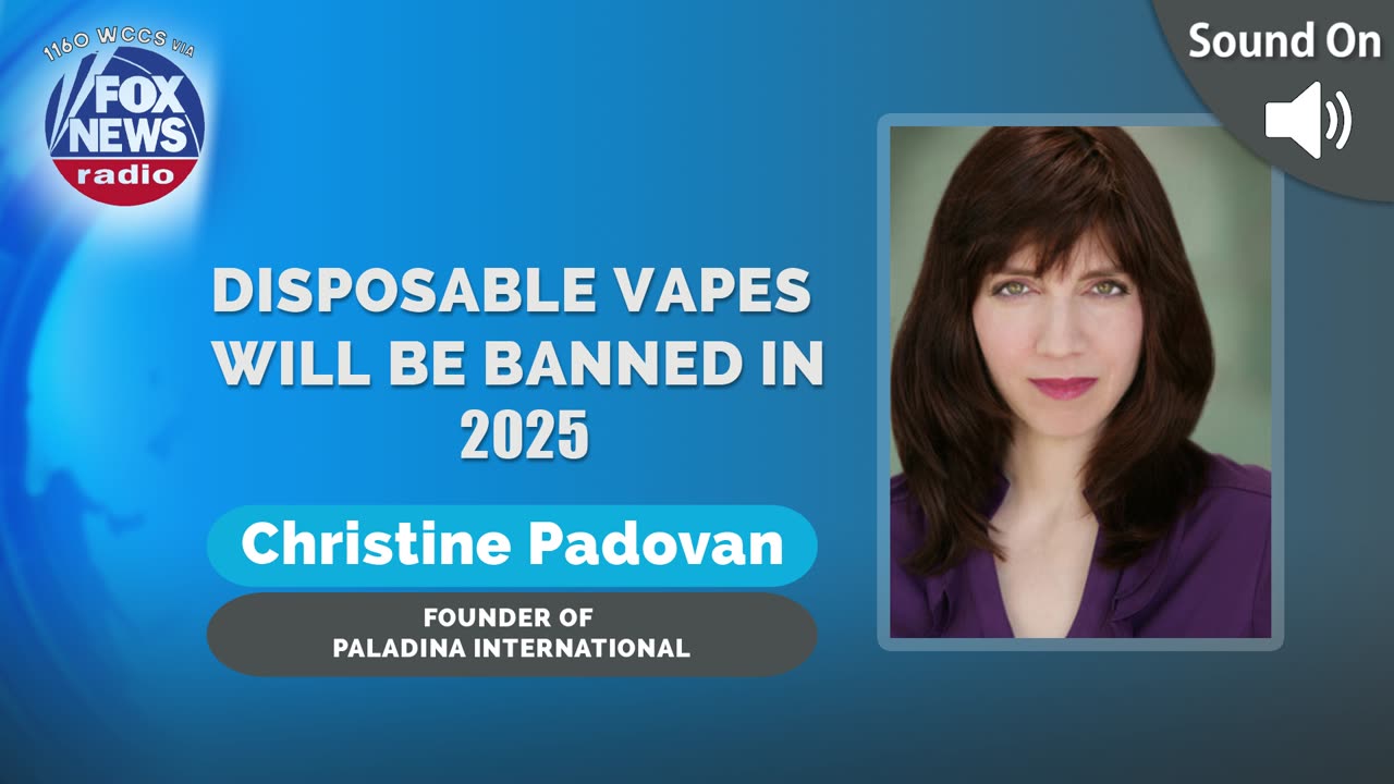 Disposable Vapes to be Banned in 2025: Interview on WCCS Radio, a FOX News affiliate station