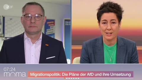 Dunja Hayali und Tino Chrupalla bei moma im TV!