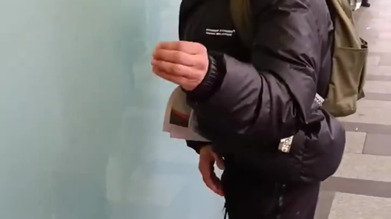 unemployed Migrant pissing in public in UK - gets angry when confronted