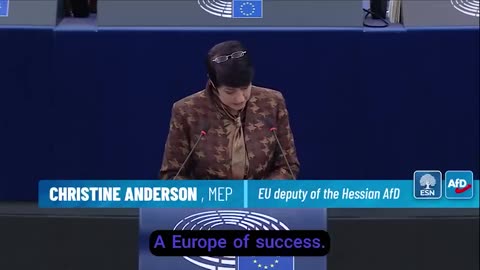 MEP Christine Anderson Slams Ursula von der Leyen as 'Corrupt to the Core' and a 'Wrecking Ball'