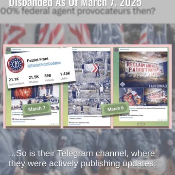 Fact Check: NO Evidence Group Known As 'Patriot Front' Has Disbanded As Of March 7, 2025