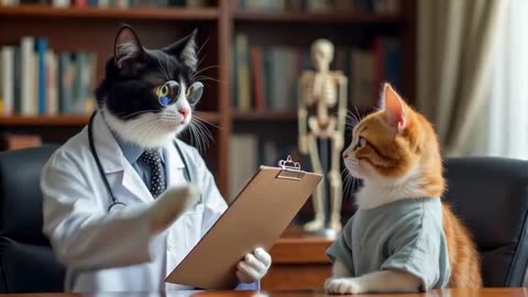 Cute Cats at the Doctor's Office🩺 - Funny Cats Doing Human Things