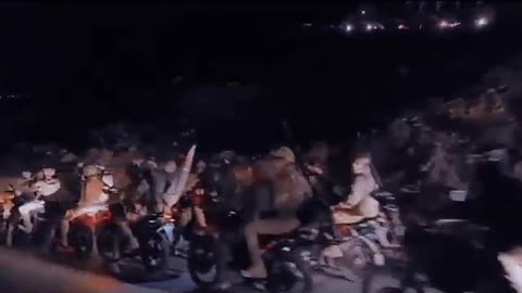 A convoy of HTS forces heading to Latakia to suppress anti-regime protesters