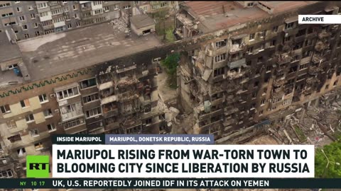 Mariupol rises from ashes since liberation by Russian troops