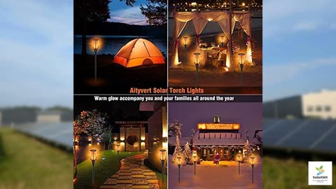 Aityvert Upgraded Larger Solar Torch Lights