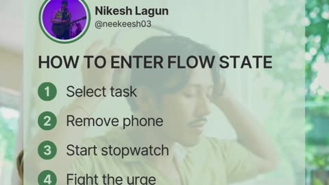 How to enter flow state?