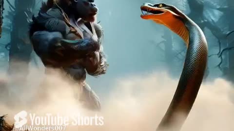 Nature's Fury Gorilla and Giant Cobra Face Off in the Wild!