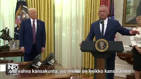 RFK jr:n puhe ovaalissa huoneessa ennen MAHA-komission virallista perustamista!