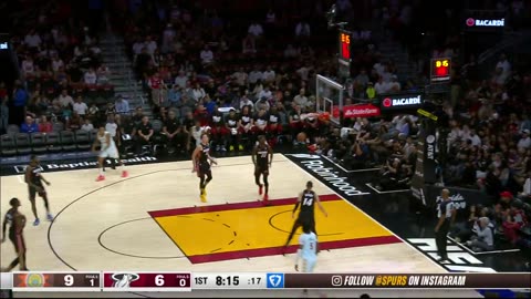 NBA - Wemby with the smooth step-back 3 early in Miami 🔥