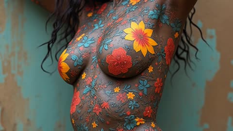 Body Paint Reveal Confidence Radiates Through Art