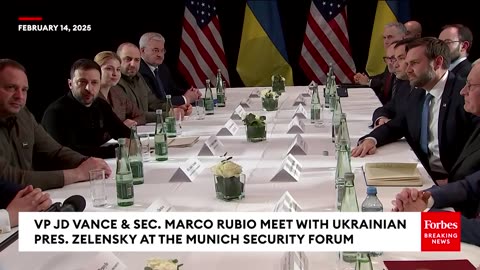 BREAKING NEWS: VP JD Vance & Sec. Marco Rubio Meet With Ukraine's Zelensky At Munich Security Event