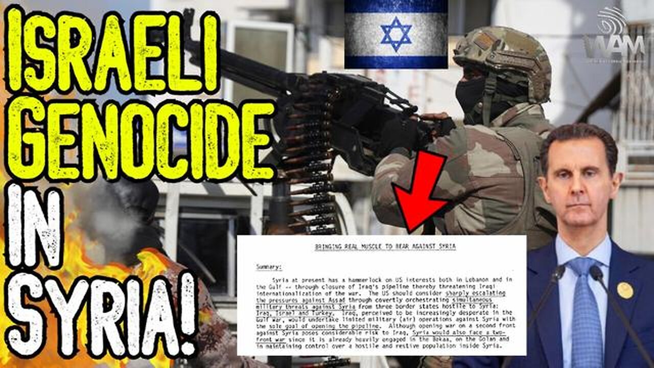 ISRAELI GENOCIDE IN SYRIA! - 1980s CIA Documents Predicted This STEP BY STEP!- MUST WATCH