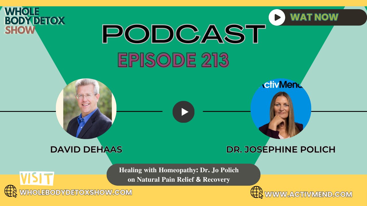 Healing with Homeopathy: Dr. Jo Polich on Natural Pain Relief & Recovery # livingwaterscleanse