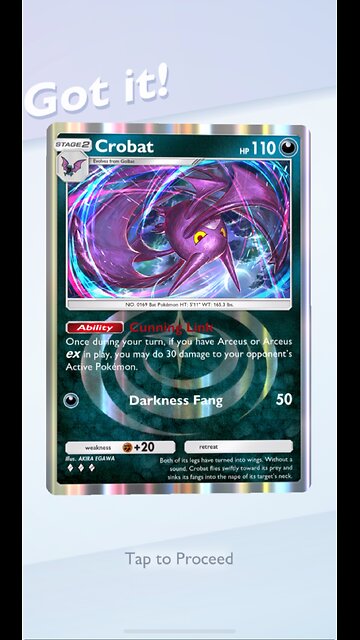 Pokémon TCG Pocket Crobat 2nd Wonder Pick