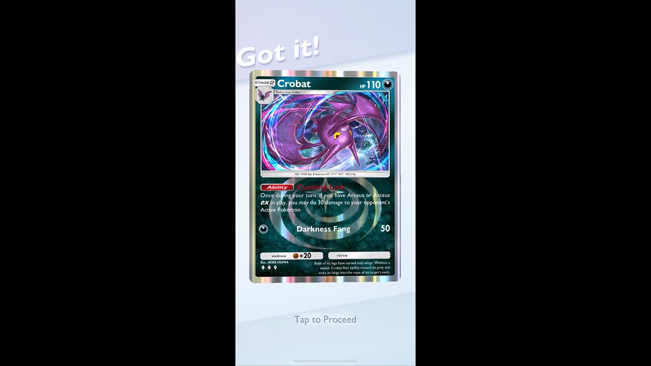 Pokémon TCG Pocket Crobat 2nd Wonder Pick