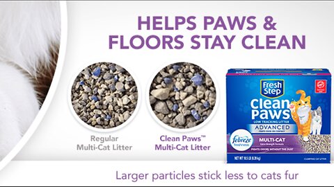 Fresh Step Clean Paws Cat Litter with Febreze Freshness