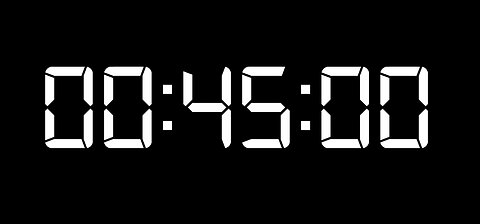 45 Minute Countdown Timer (no Alarm)