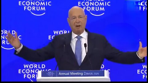 Globalist Goblin Klaus Schwab Davos 2025 Opening Session With 'Big Agenda' at WEF