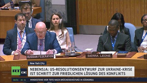 Nebensja: US-Resolutionsentwurf zur Ukraine-Krise ist Schritt zur friedlichen Konfliktlösung