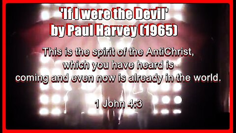 If I were the Devil? by Paul Harvey (1965)