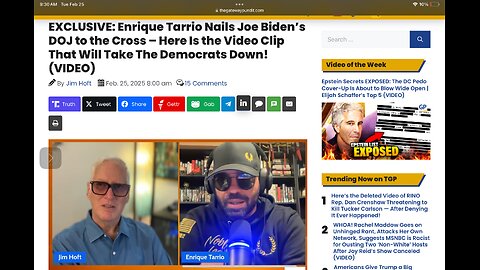 Enrique Tarrio Nails Joe Biden’s DOJ to the Cross – Here Is the Video Clip