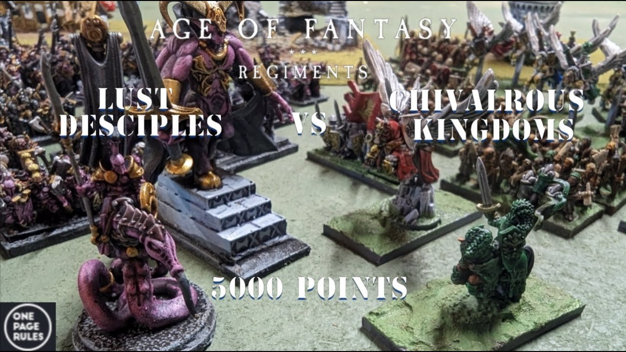 Age of Fantasy Regiments: Chivalrous Kingdoms vs Lust Disciples