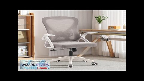 Mid-Back Mesh Office Chair Swivel Ergonomic Office Chair with Flip-up Armrests Desk Review