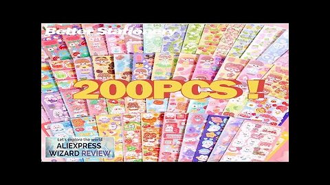 20-200PCS No-Repeated Kawaii Stickers for Kids Cute Set Pack DIY Material Decoration Review