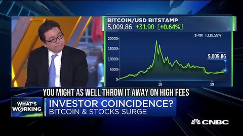 HISTORY: 🟠 In 2019, a CNBC host called Tom Lee's suggestion to allocate 1-2% of one's portfolio----