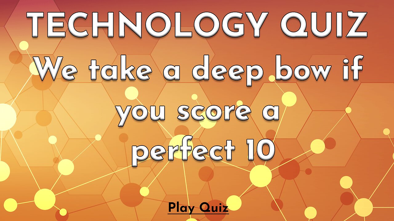 Interesting Technology Quiz