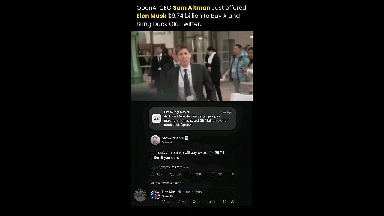 Sam and elon on X