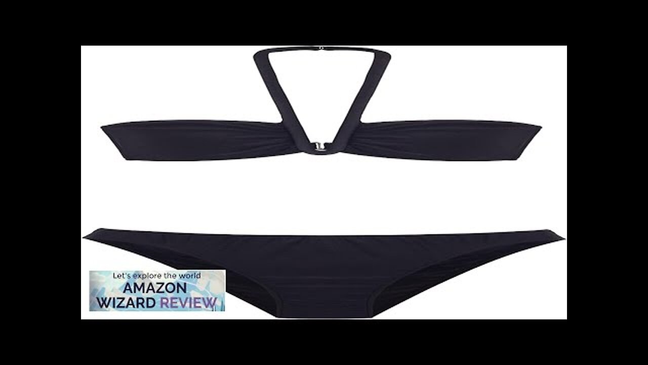 ADRIANA DEGREAS Store Adriana Degreas Solid Halterneck Frilled BikiniAdriana Degreas Review