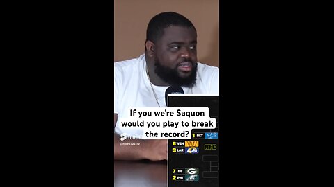 If you we’re Saquon would you play to break the record? #room1031podcast #nfl #sports #sportsnews