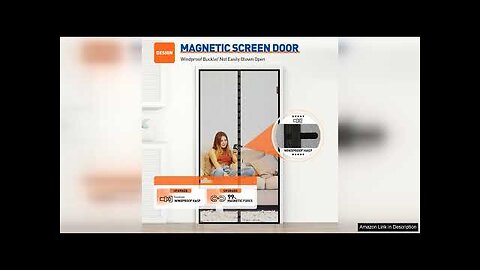 MAGZO Magnetic Screen Door Fit Door Size 30 x 80 Inch Review