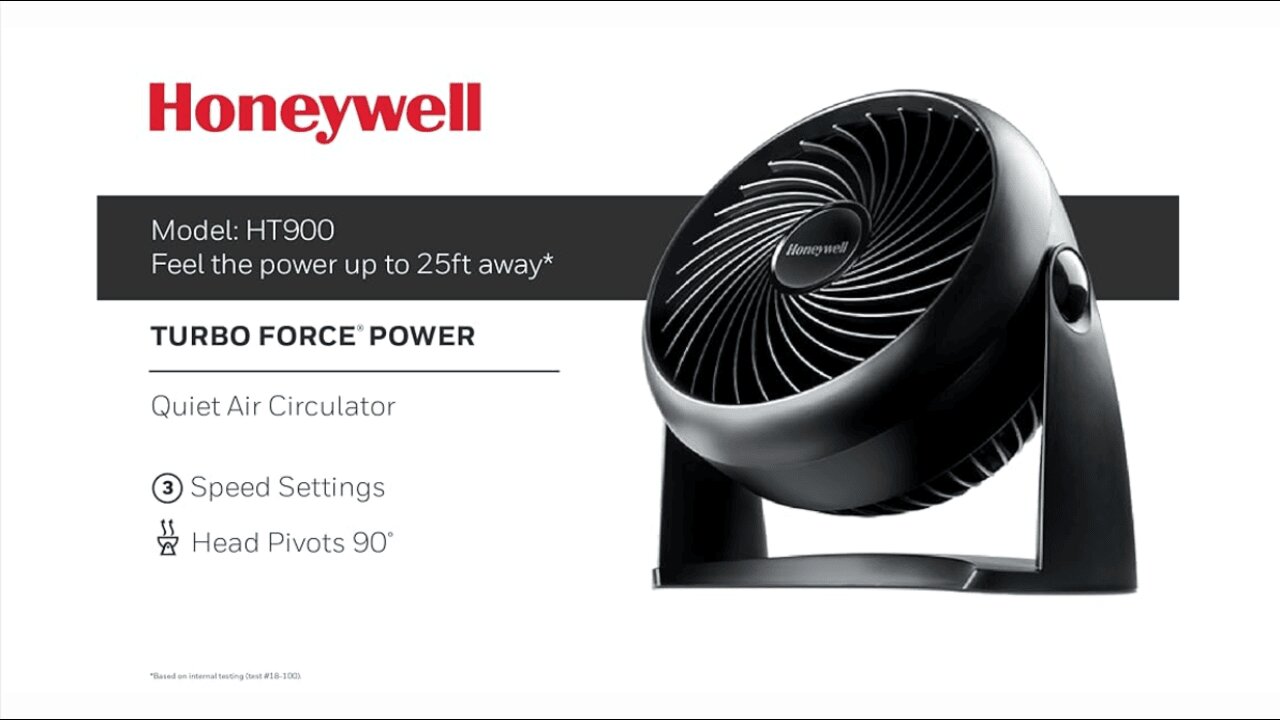 Honeywell Turboforce Fan, Ht-900, 11 inch